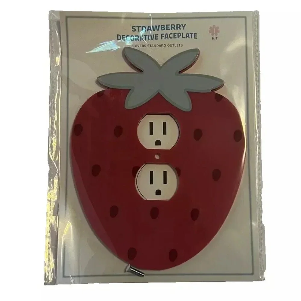 NEW STRAWBERRY Decorative Outlet Faceplate by Target Bullseye Playground